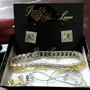 Park lane necklace, earings, and braclet